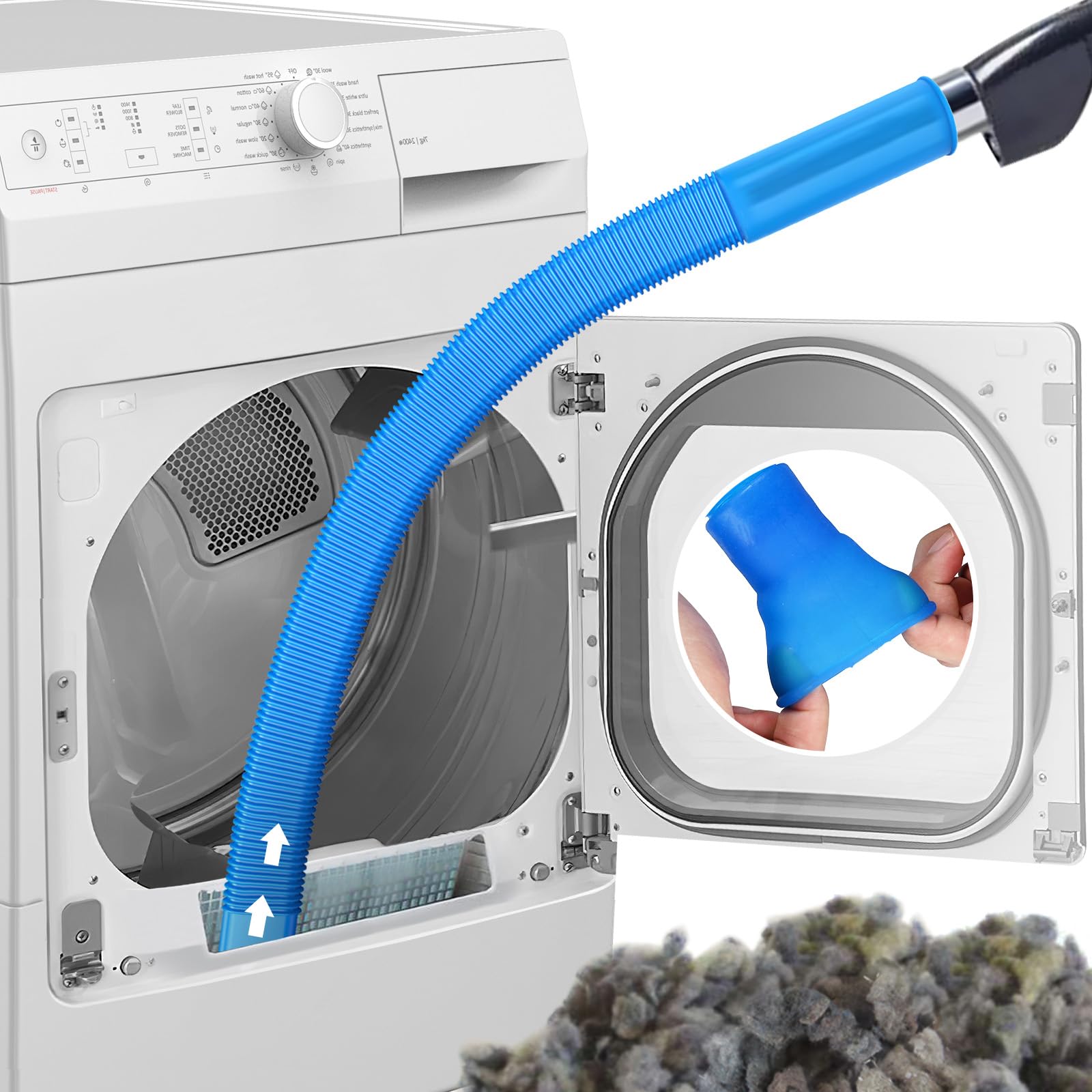 Amazon.com: PetOde Dryer Vent Cleaner Kit, Flexible Dryer Lint