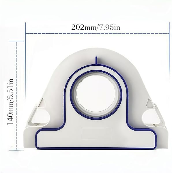 Masking Master Distributeur de ruban adhésif | Applicateur de ruban adhésif de peintre de 25 mm avec grattoir intégré, design de chevauchement de 1 mm pour des bords propres sur les garnitures (B) - 2