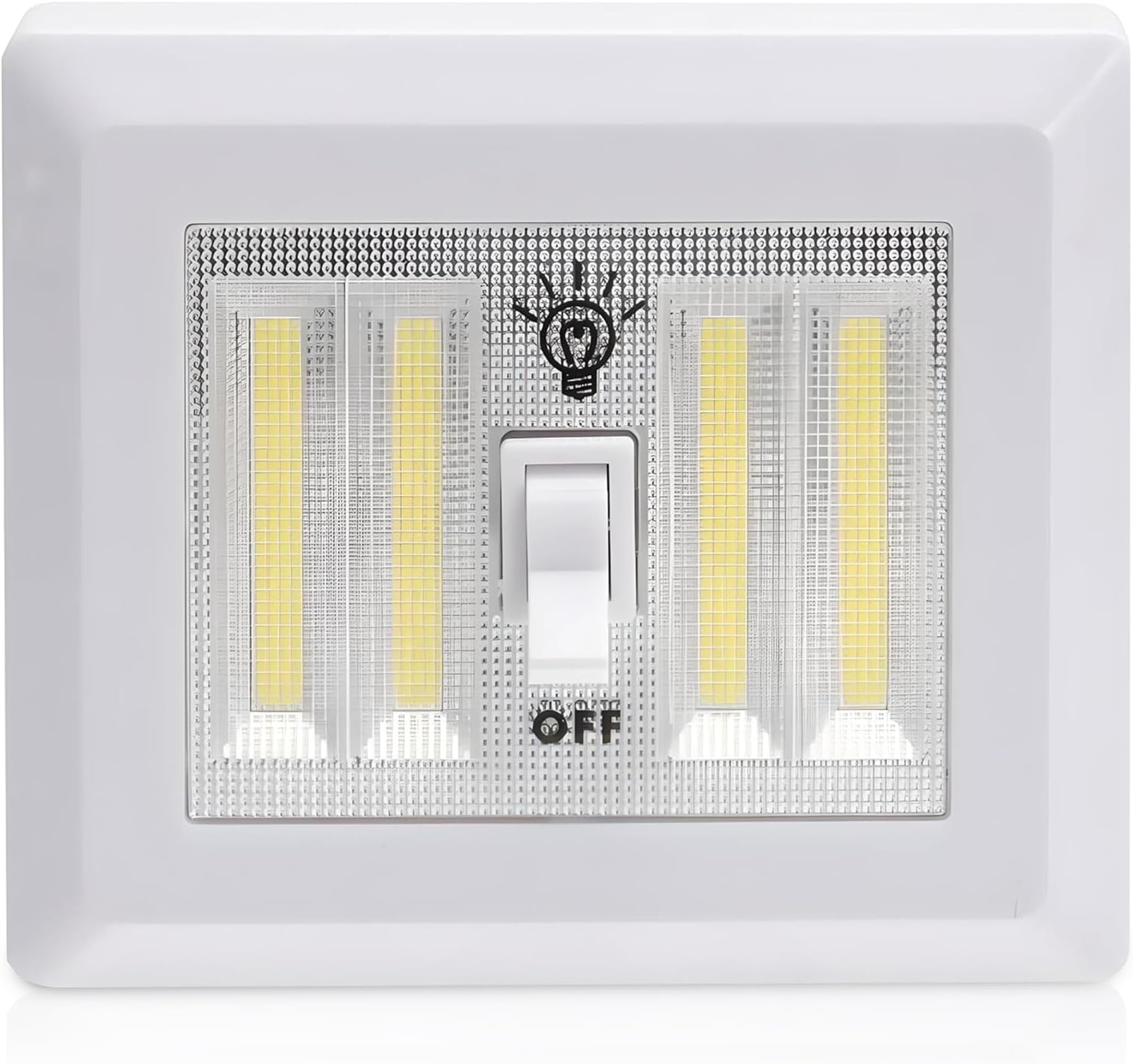 AlltroLiteLED Closet Light Switch | 400 Lumen Wireless Battery Powered COB Night Light | Stick On Magnetic Battery Lights for Under Cabinet, Shelf, Shed, Kitchen, Garage, Attic, RV, DIY