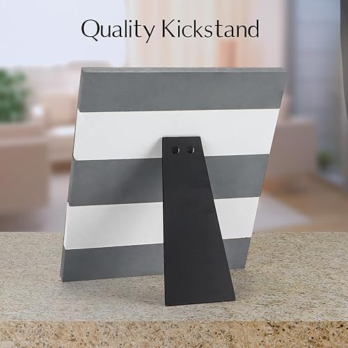 Miniatura 6 de PETAFLOP Portarretratos de madera con clip de 5 x 7 pulgadas, rústico, hecho a mano, marco de granja de 5 x 7 pulgadas, decoración de mesa para