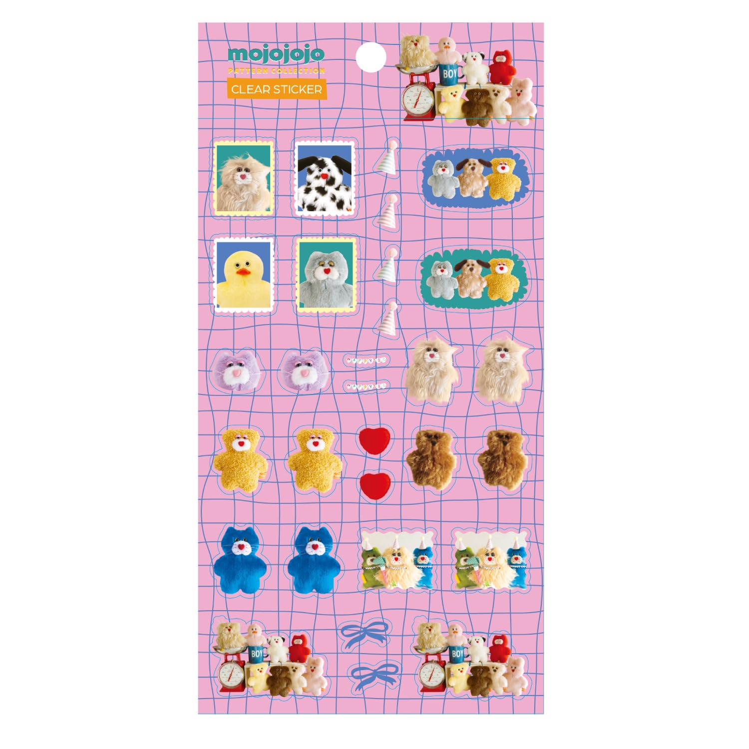 Amazon | mojojojo Pattern Collection クリアシール 3シートセット