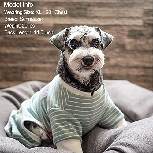 Miniatura 5 de KYEESE Pijama para perro, elástico, con tiras de 4 patas, pijamas para mascotas, cachorros, gatos, pijamas ligeras