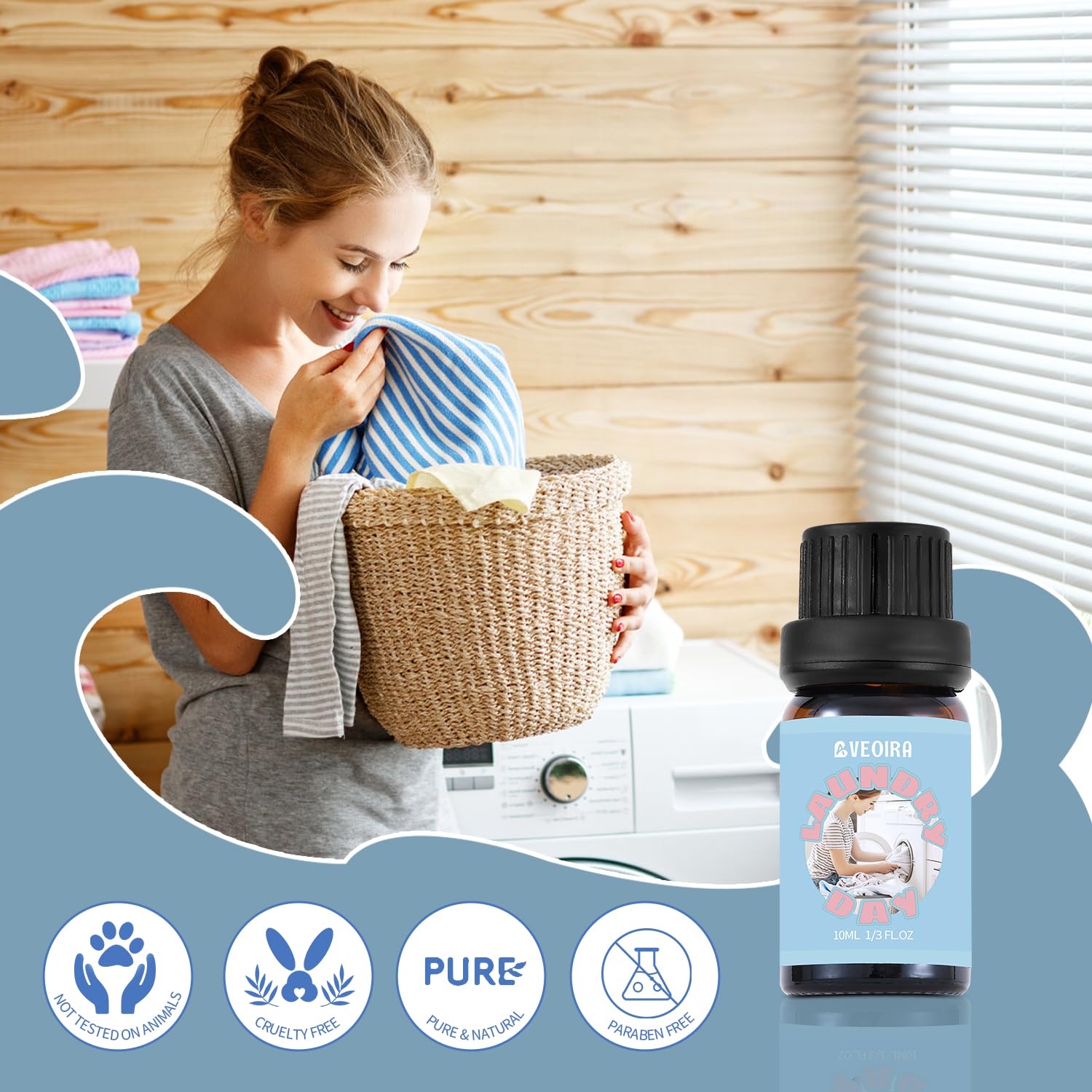 Juego de aceites de fragancia limpia, juego de aceites esenciales de lavandería para difusor, velas, aceites perfumados para hacer jabón, lino fresco, menta fresca, burbujas de jabón, día de