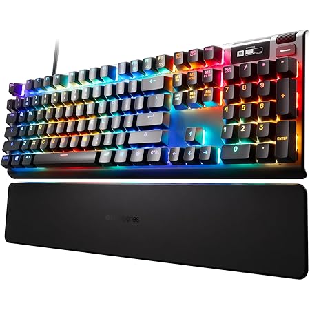 SteelSeries Apex Pro clavier gaming HyperMagnetic - Actionnement ajustable - Écran OLED - RGB - Port USB - Français AZERTY