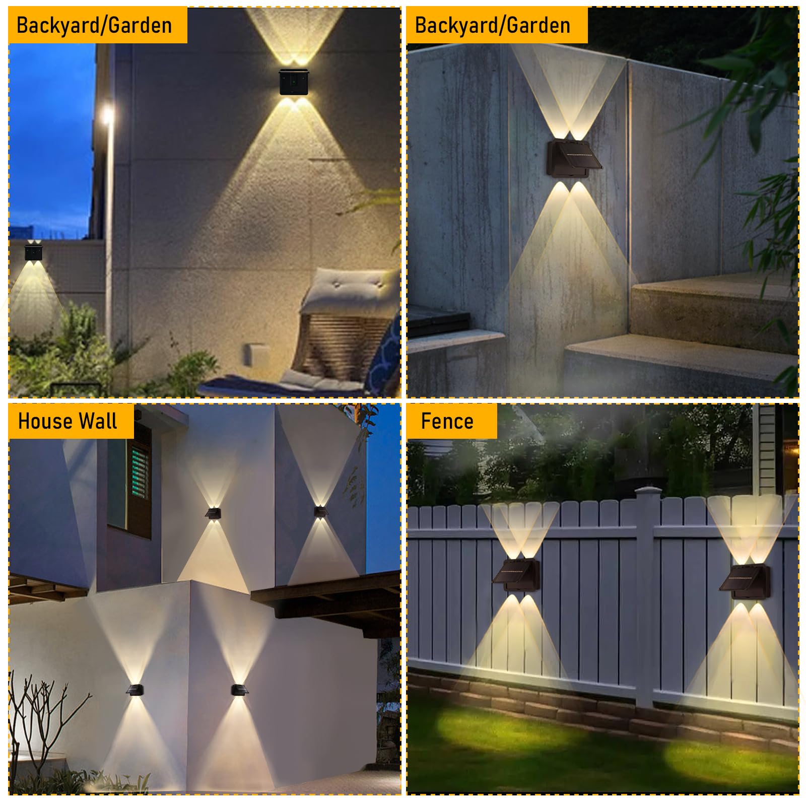 Soslina Applique Murale Exterieur Solaire,Lampe Solaire Exterieur