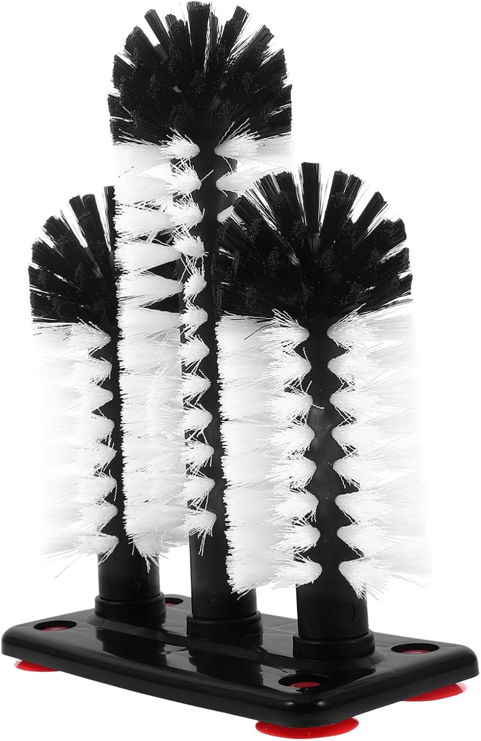 Suction Cup Cleaning Brush Set with Three Detachable Soft Heads