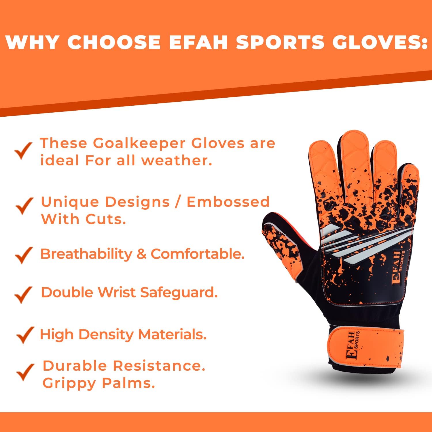 Soccer Goalkeeper Gloves for Kids Boys Children Youth Football Goalie Gloves with Strong Grips - Image 5