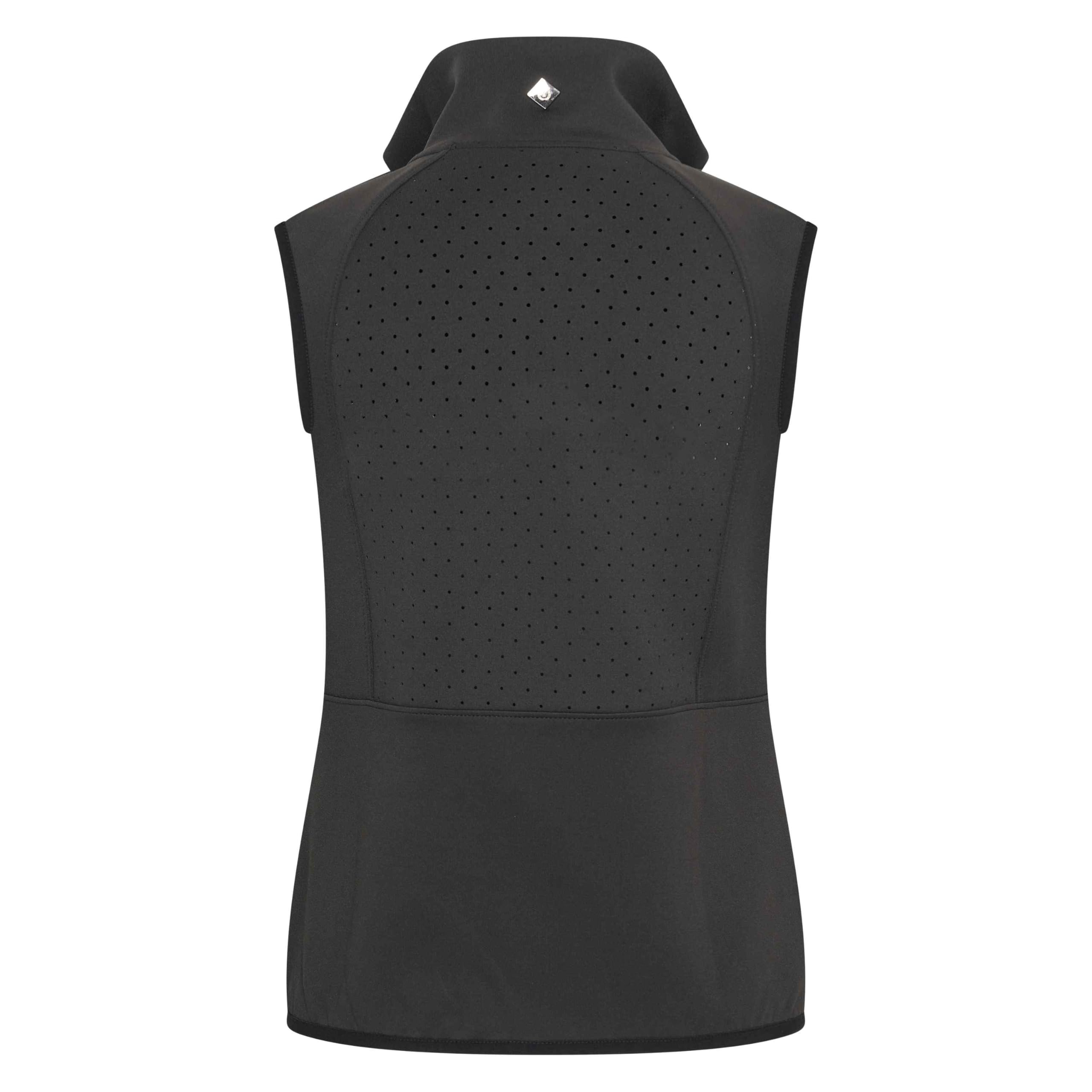 Imperial Riding IRH Sporty Air Damen Tech Bodywarmer Reitweste ärmellos mit Zwei-Wege-Reißverschluss sichtbaren Zippertaschen Laser-Cut-Perforation 4-Wege-Stretch für Sommer