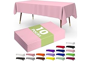 Premium Leakproof 54 x 108 Inch Pink Disposable Table Covers