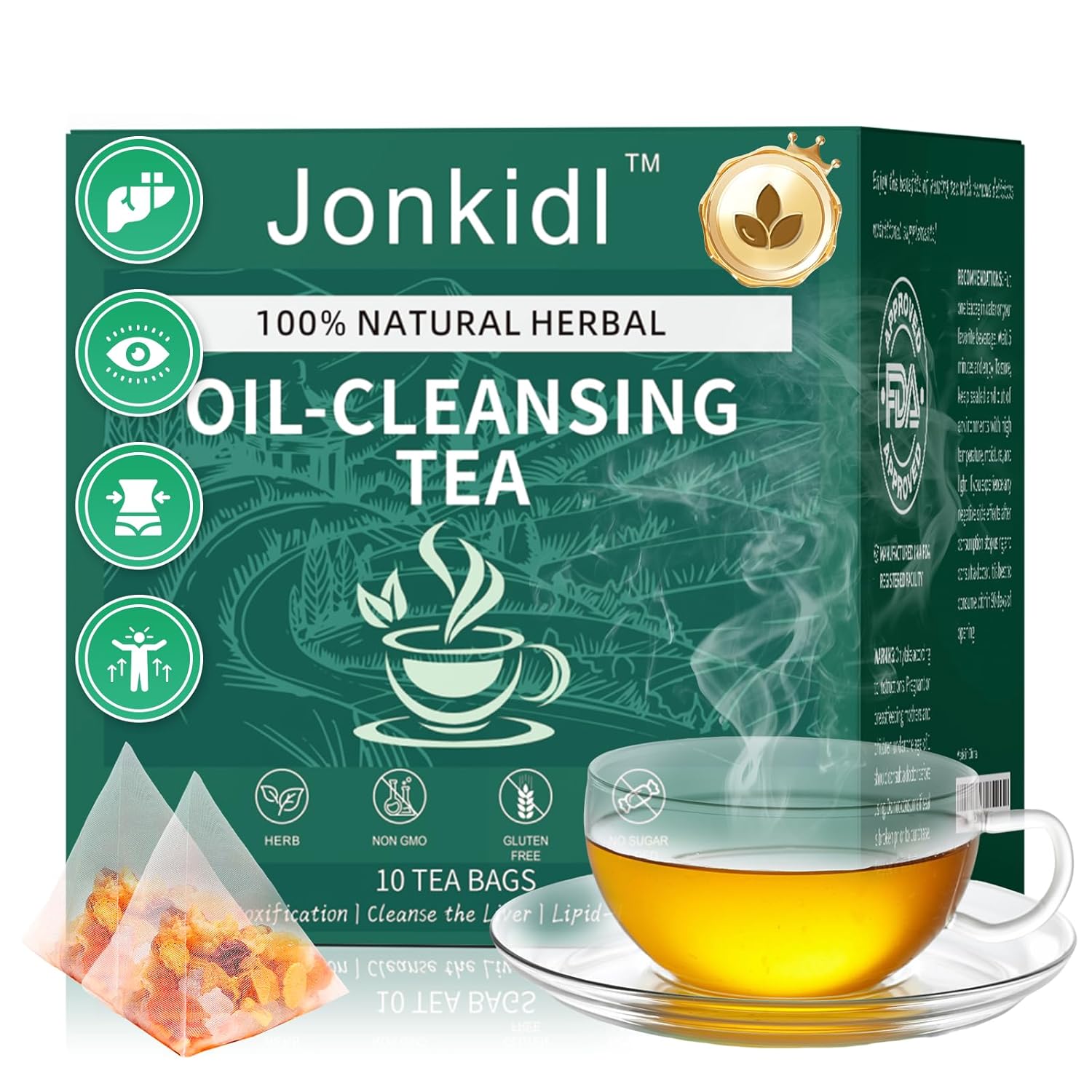 Oil Flush Tea for Liver, Winter Melon Lotus...