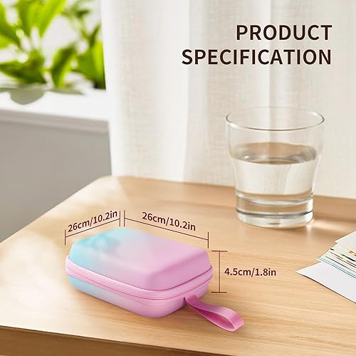 Miniatura 4 de Yinke Funda para etiquetadora Phomemo D30 D35NELKO P21NIIMBOT D11JADENS D110SUPVAN E10, contenedor de transporte duro, almacenamiento portátil,