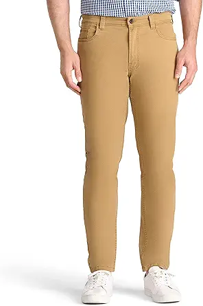 IZOD Men's Saltwater 5-Pocket Straight Fit Chino Pant
