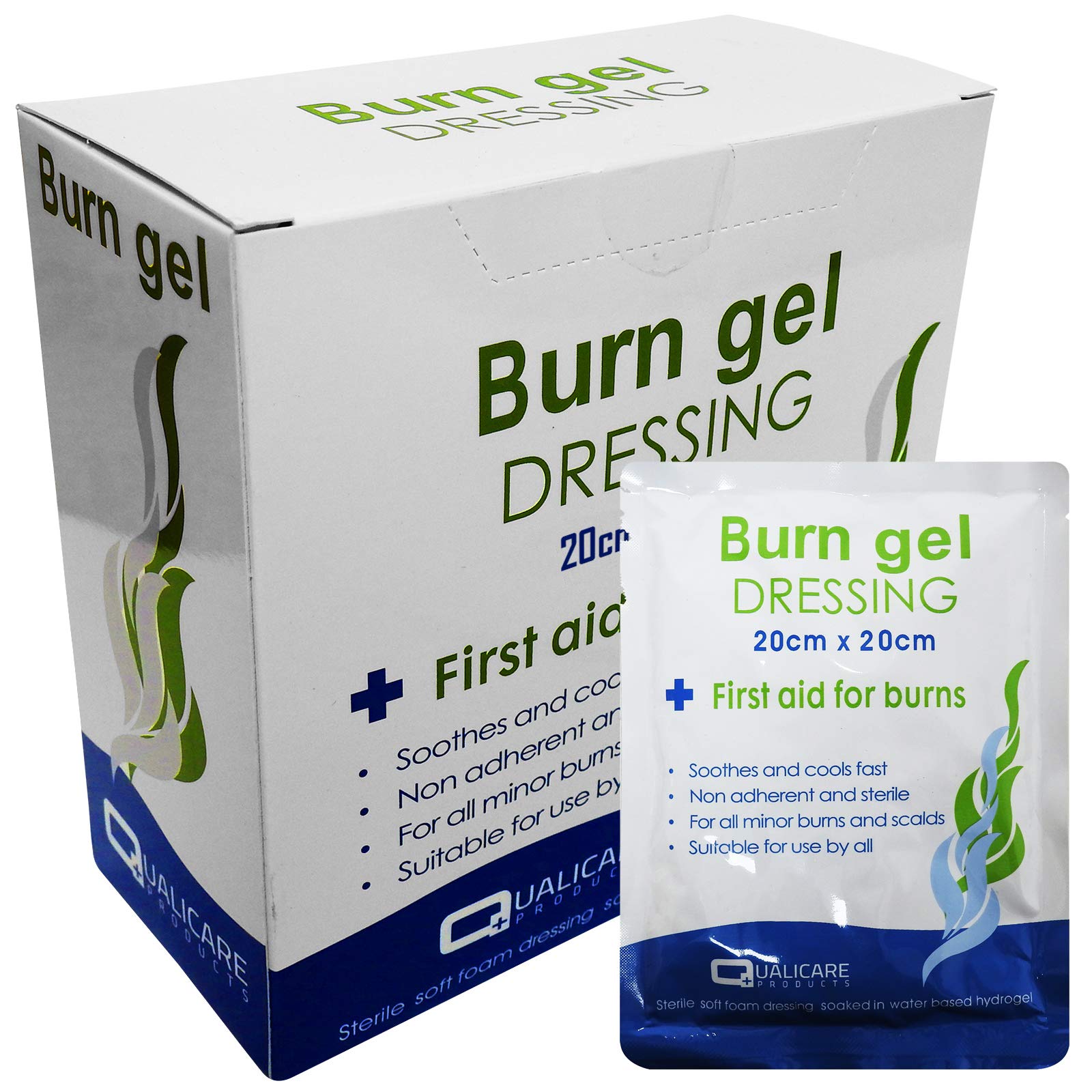 10x None Adherent Large 20cm x 20cm Burn Wound Scalds First Aid Dressings Pads