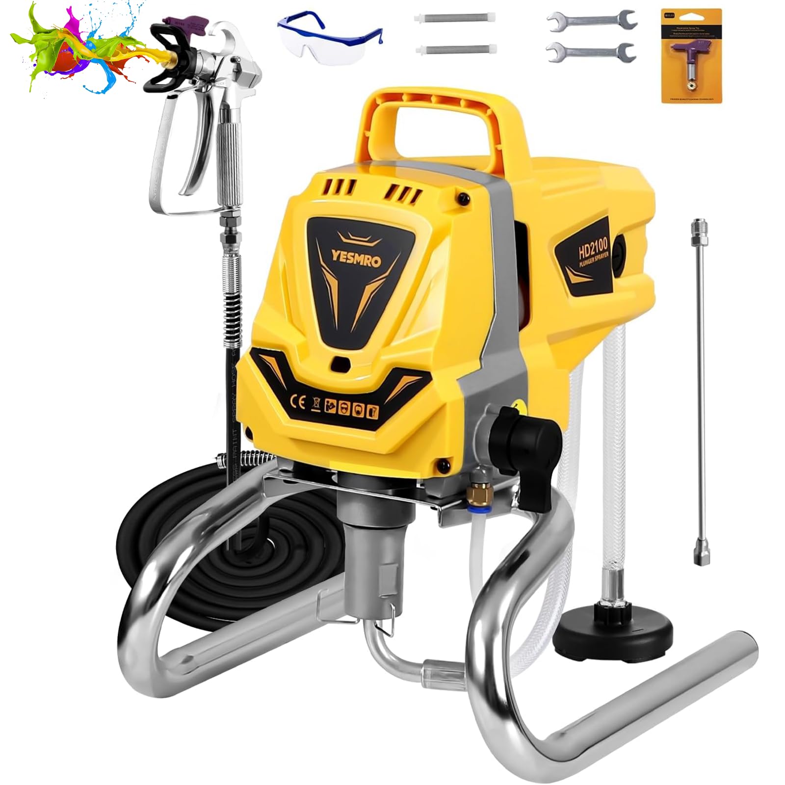 Airless Paint Sprayer for House Painting,3300PSI,1100W High