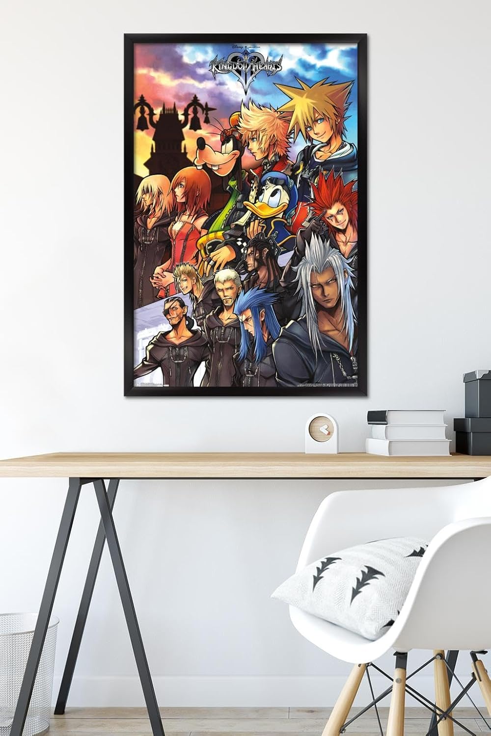 Trends International Disney Kingdom Hearts - Group Wall Poster, 22.375" x 34", Black Framed Version