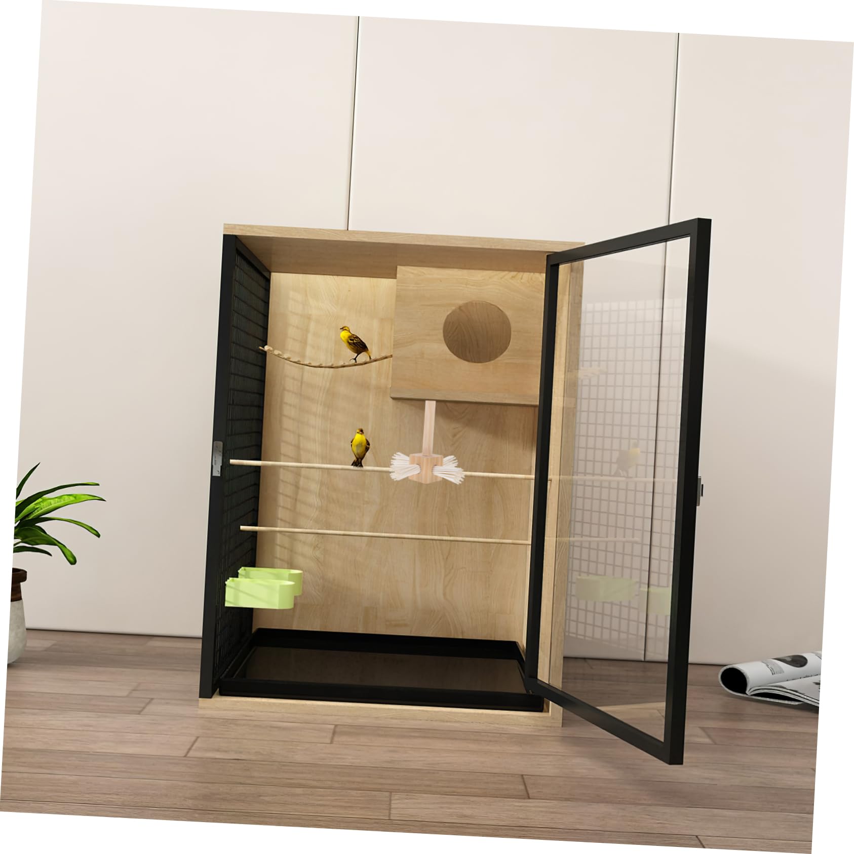 POPETPOP 4 Perchas para Pájaros Soporte para Pájaros Juguete para Loros Percha De Madera Juguetes para Periquitos Jaula para