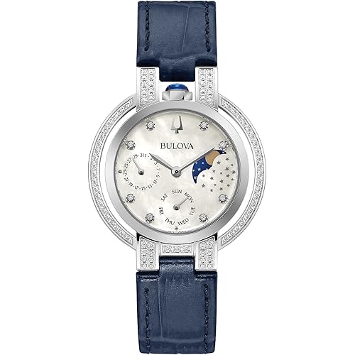 Bulova Ladies' Moon Phase Rubaiyat Diamond Watch