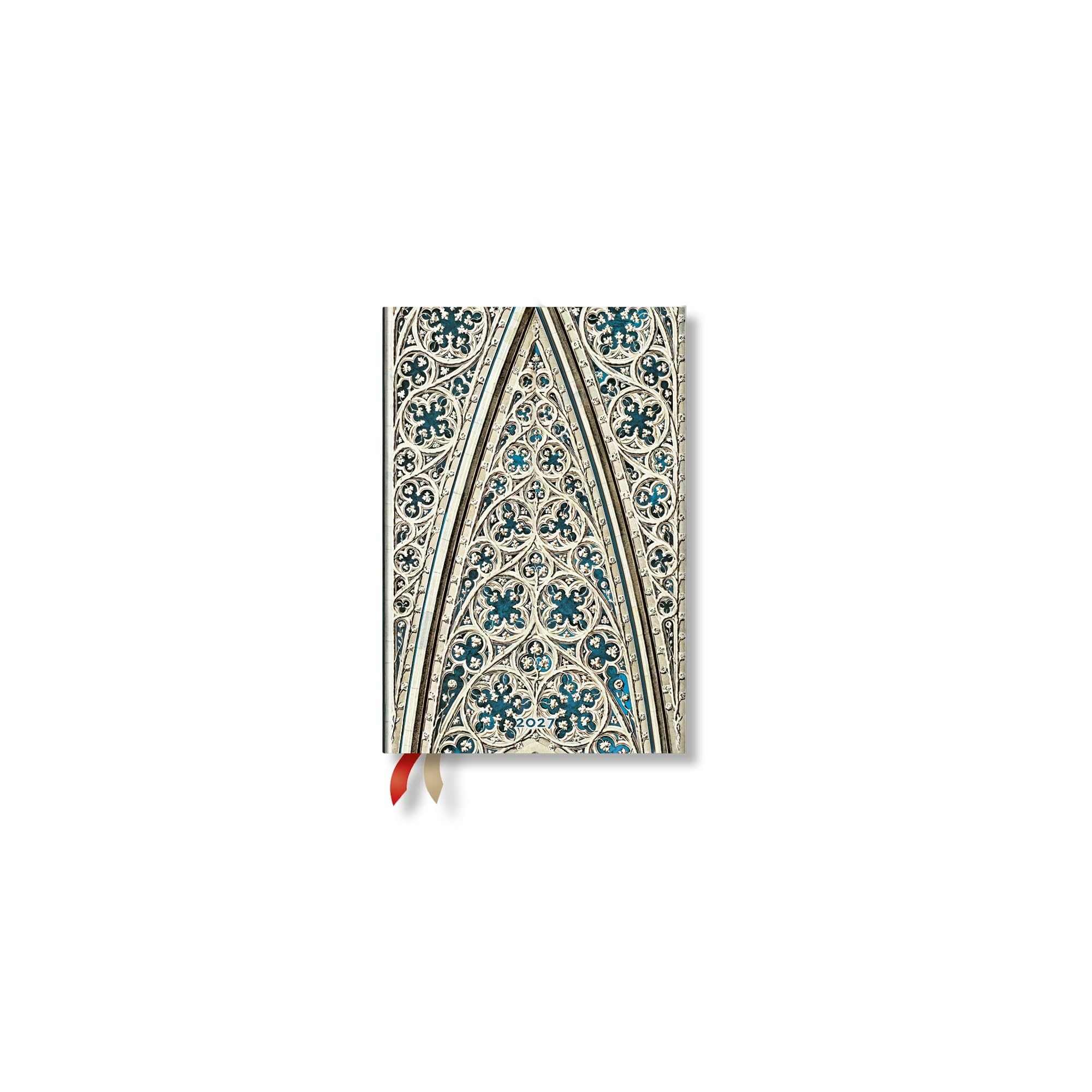 2027 Vault of the Milan Cathedral (Duomo di Milano) Mini 12-Month Hardcover Dayplanner (Wrap Closure) Horizontal