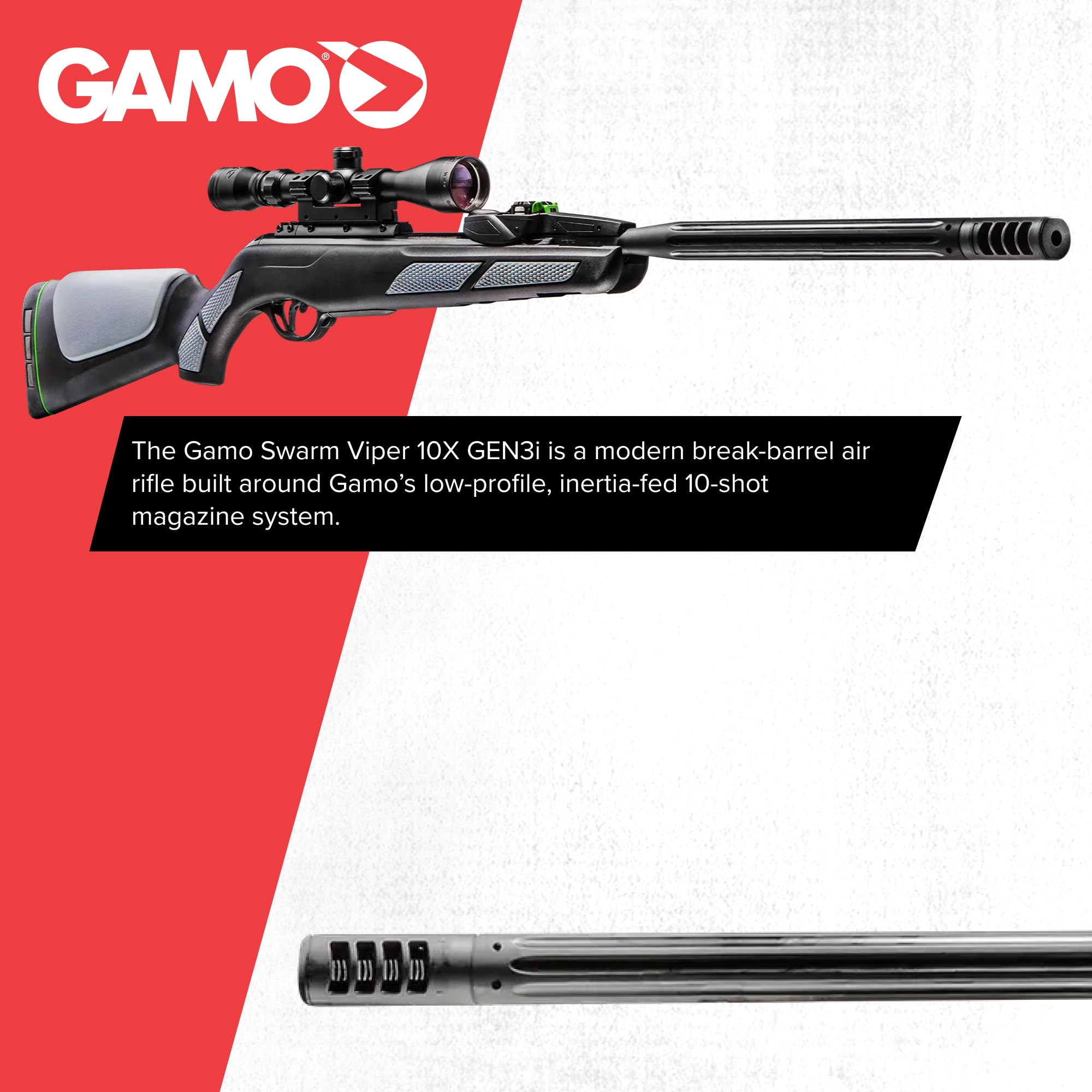Amazon.com : Gamo, Swarm Viper 10X GEN3i .177 Cal. 10 Pellet Multi