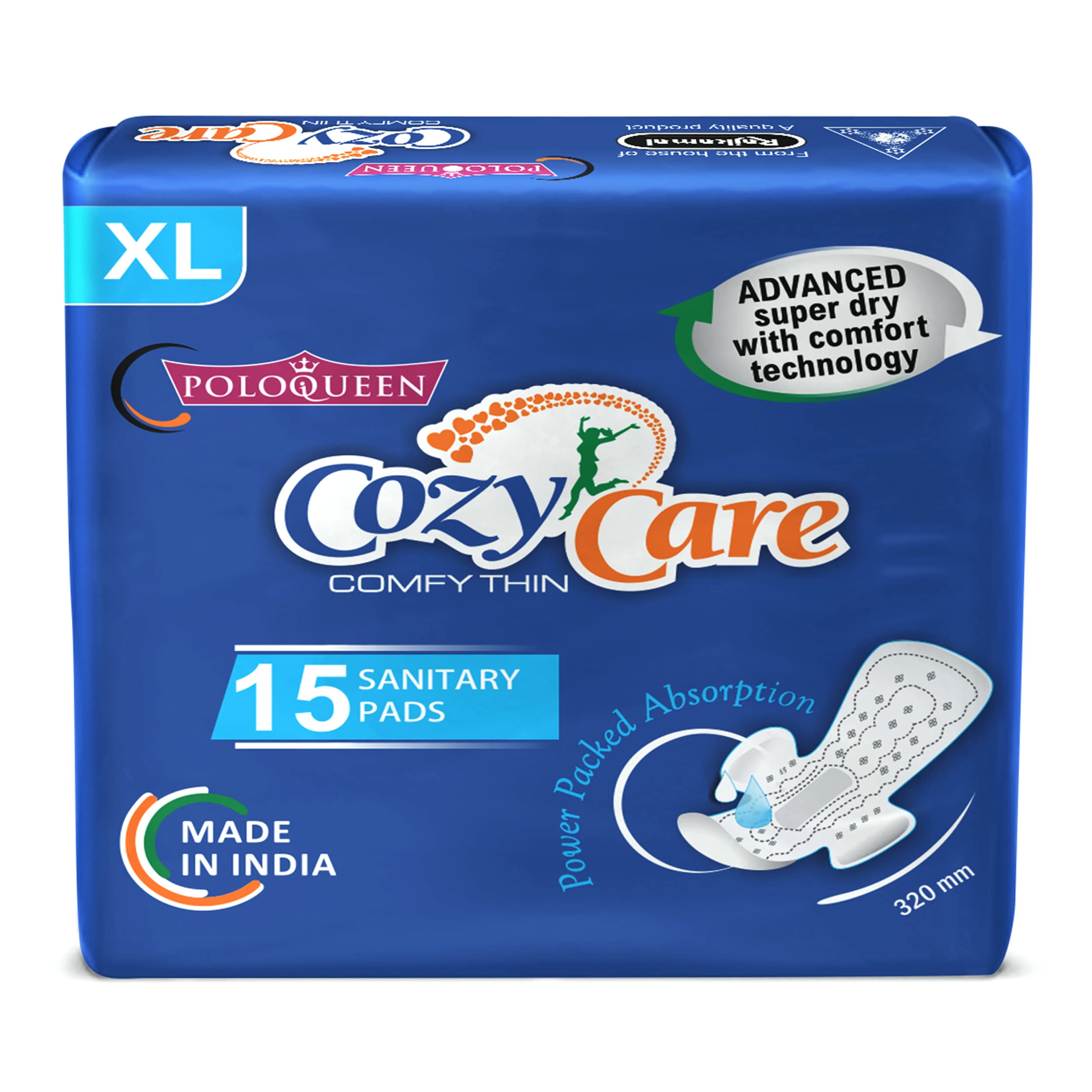 COZYCARE COMFYTHIN ADVANCED SUPER DRY SANITARY PAD WITH COMFORT TECHNOLOGY XL SIZE 15PCS (B08ZCPHM7D) Amazon Price History, Amazon Price Tracker
