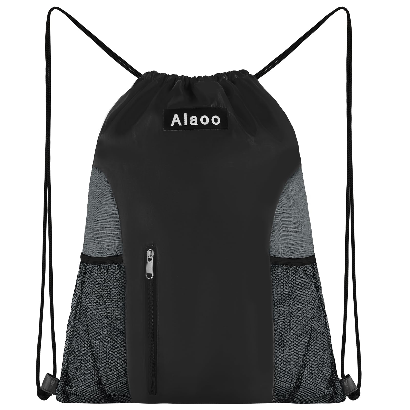 Alaoo Mochilas de Cuerdas, Mochilas de Malla para Playa,Bolsa de Natacióncon Bolsillo Impermeabl,Bolsa Deportiva Unisex Impermeable para Viajes, Playa, Natación — view 8