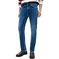 Tommy Hilfiger Uomo Slim, Denim (Blu Medio)