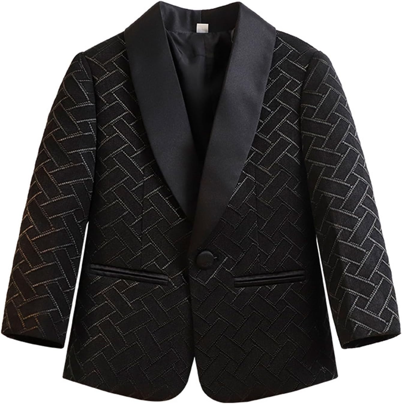 Sobrisah Toddler Little Boys Classic Fit Suit Jacket Kids Formal Blazer for Wedding Birthday Party Age for 2-10