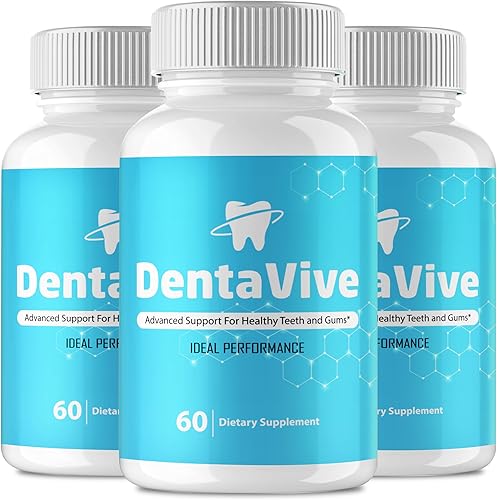 Dentavive Capsules, píldoras oficiales de suplemento de salud oral Denta Vive - Máxima fuerza, todo natural para la salud de las encías, dientes,