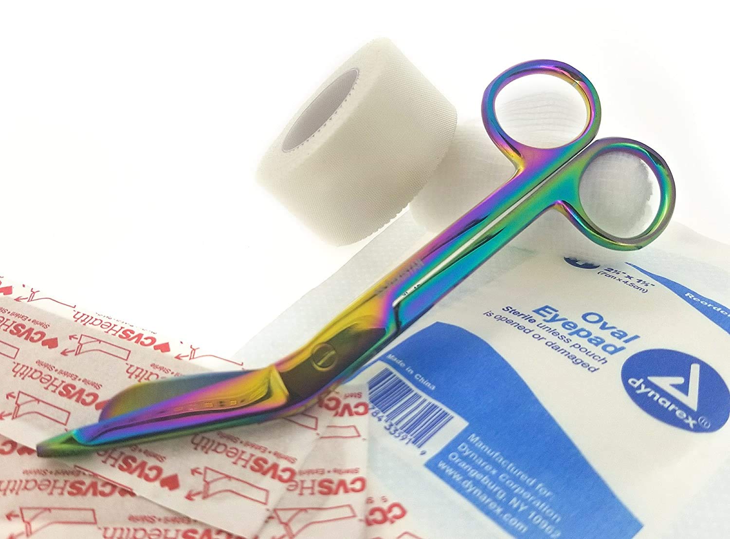 Titanium Lister Bandage Scissors - Rainbow Colors -5 Titanium Lister Bandage Scissors - Rainbow Colors -5