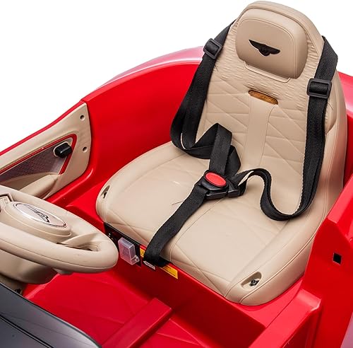 Miniatura 9 de Vehículos eléctricos Bentley Bacalar de 12 V con licencia para niños, con control remoto para padres, puerta de tijera, suspensión, 3 velocidades,