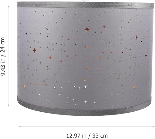 Miniatura 3 de Didiseaon Pantalla de lámpara de mesa, pantallas de tambor, pantallas medianas de 12.97 pulgadas superior x 12.97 pulgadas inferior x 9.43 pulgadas