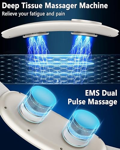 Miniatura 3 de Almohadilla térmica para dolor de espalda, masajeador automático de espalda baja con calor, masajeador de espalda calentado para máquina de dolor de