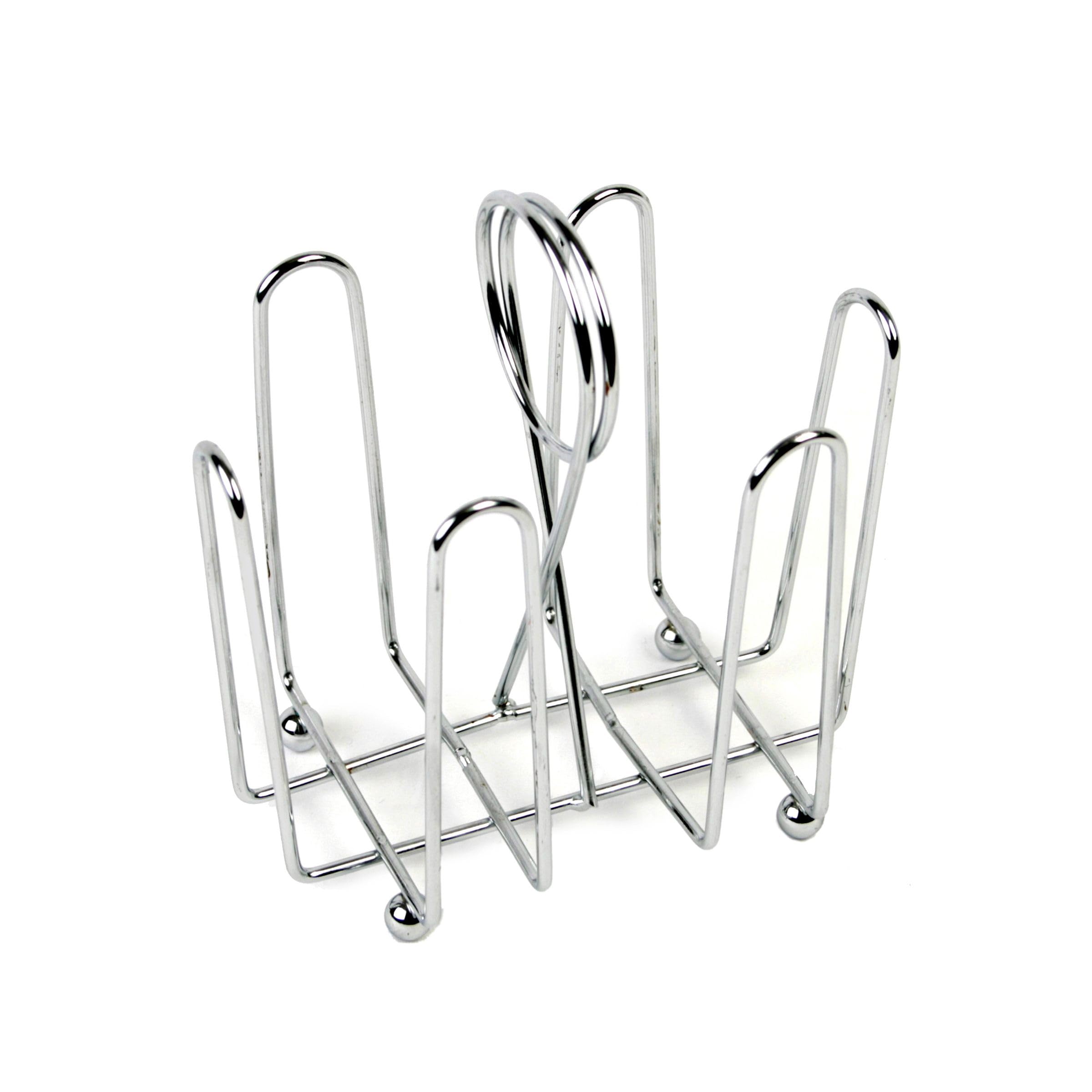 TrueCraftware- Set of 2 Chrome Plated Sugar Packet Holder 4-1/2