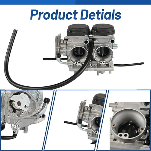 Miniatura 3 de WFLNHB Repuesto de carburador para Yamaha Raptor 660 660R YFM 660 2001-2005 5LP-14900-00-00