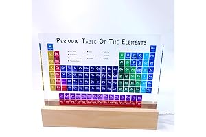 Color 3D Periodic Table with Light Up Base
