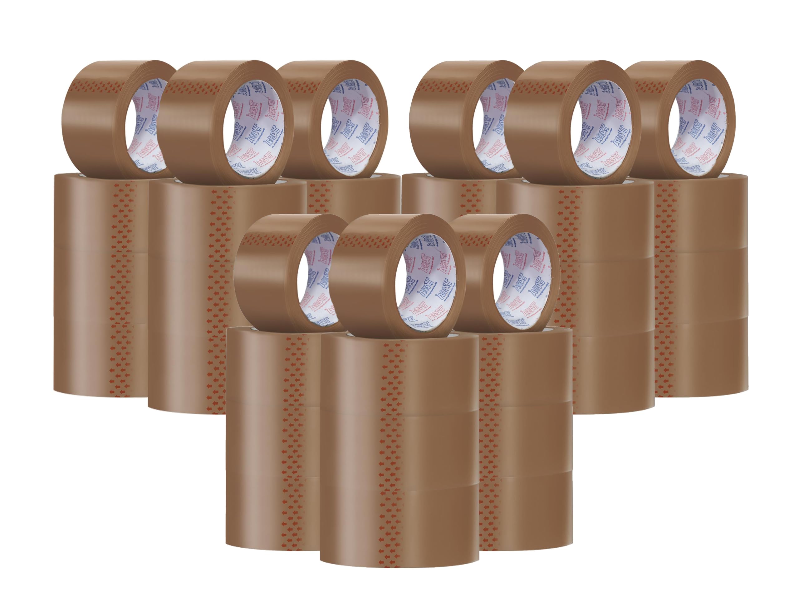 30 x TAHA ROLLE BRĄZOWEGO BUFFU PAKOWANIA PAKOWANIA TAŚMY ZAMIENIE KARTONOWE 48 mm x 66 m