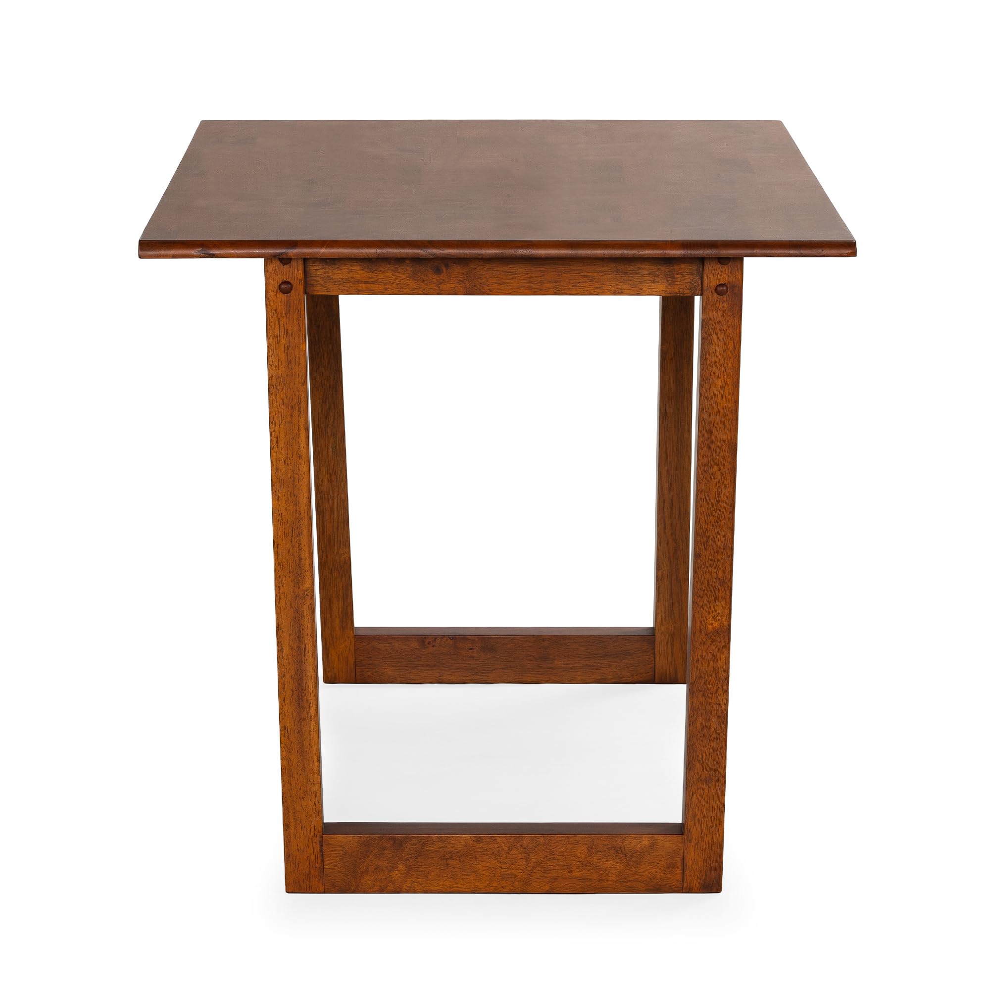 HOMN LIVING Mesa de Comedor Chipre 140x60 cm Color Nogal, Madera Maciza, 140 cm (Ancho) 60 cm (Profundo) 75 cm (Altura)