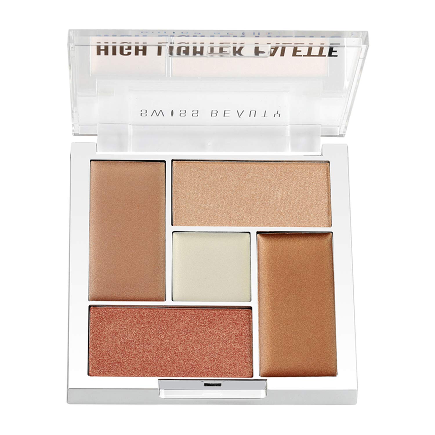 Swiss Beauty Creamy Highlighter Palette, Face MakeUp, Multicolor-02, 10g