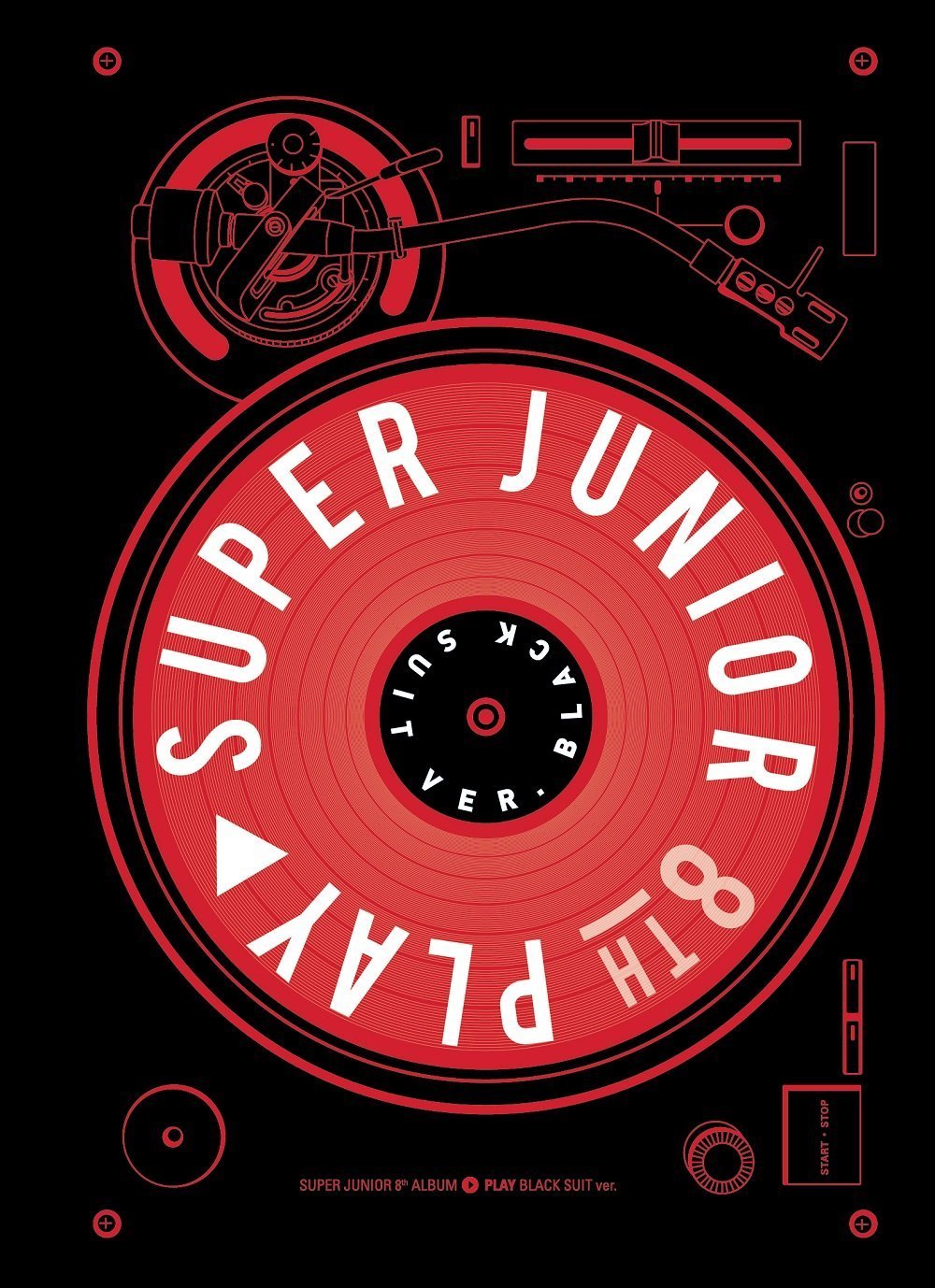 Super Junior Play Black Suit Ver Vol 8 Cd Booklet Folded Poster Free Gift Amazon Com Music