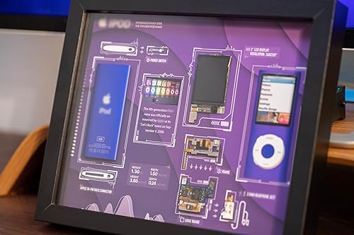 Miniatura 3 de Disassembled iPod Nano 4th Generation Art With Frame, Deconstructed iPod Nano 4 Teardown, Apple Fan Gift, Cool Wall Decor, Unique Home Decor