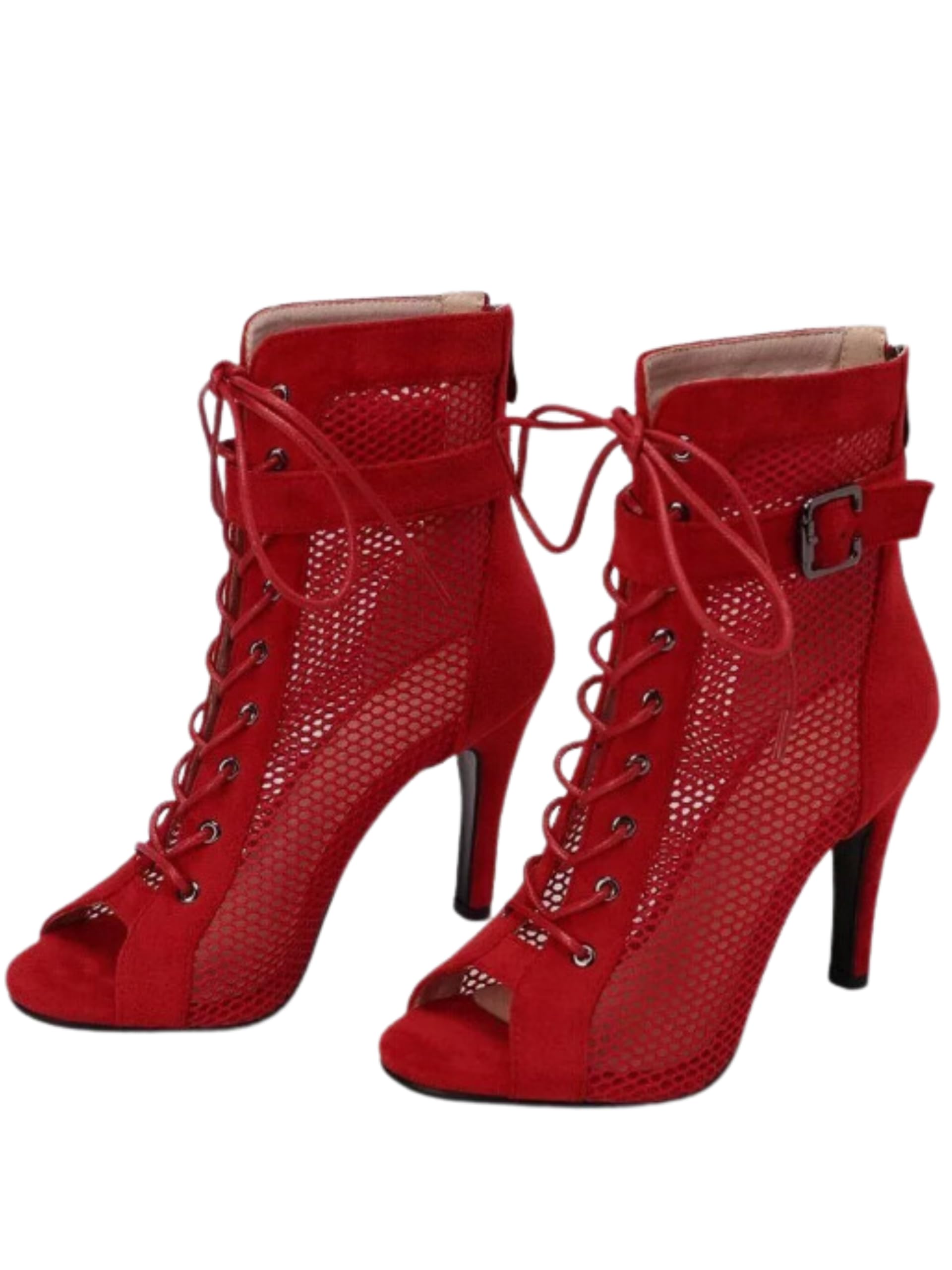 Women Latin Boots Dance Shoes for Salsa, Tango, Ballroom Performance or Practice