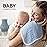 Synrroe Burp Cloths Large, Muslin Burp Cloths for Baby Girls and Boys, Pack of 4 Extra Absorbent and Soft Muslin, 6 Layers 20 by 10 Inches 100% Cotton (Blue-Grey 4 Pack)
