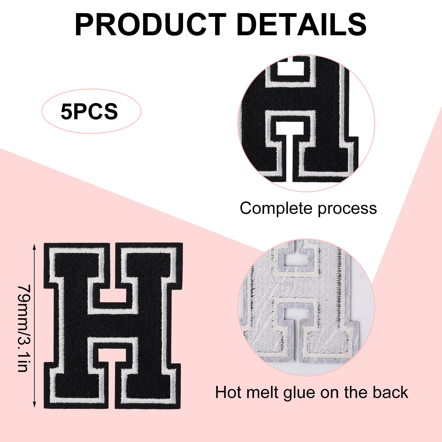 Lettere In Tessuto Adesive Cheriswelry 78 Toppe Termoadesive A