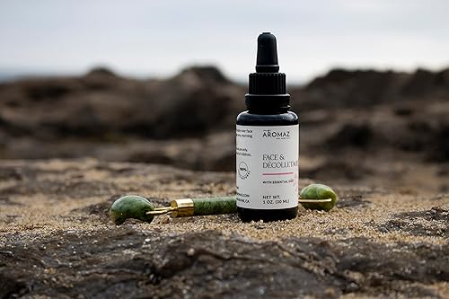 Miniatura 3 de MY AROMAZ Aceite facial y escote, aceite natural y vegetal con aceites esenciales de helicriso y rosa, reduce la apariencia de líneas finas