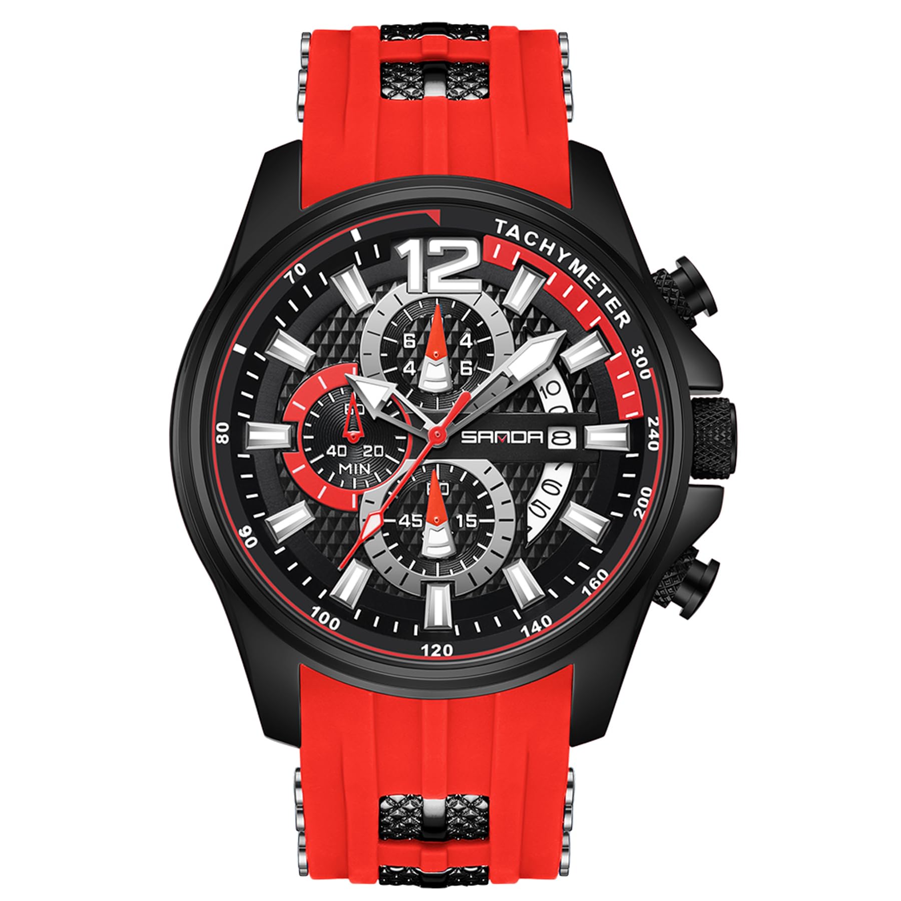 Relojes analógicos para hombre, reloj deportivo militar, esfera grande, resistente al agua hasta 30 m, correa de silicona, reloj de cuarzo casual de moda para hombre