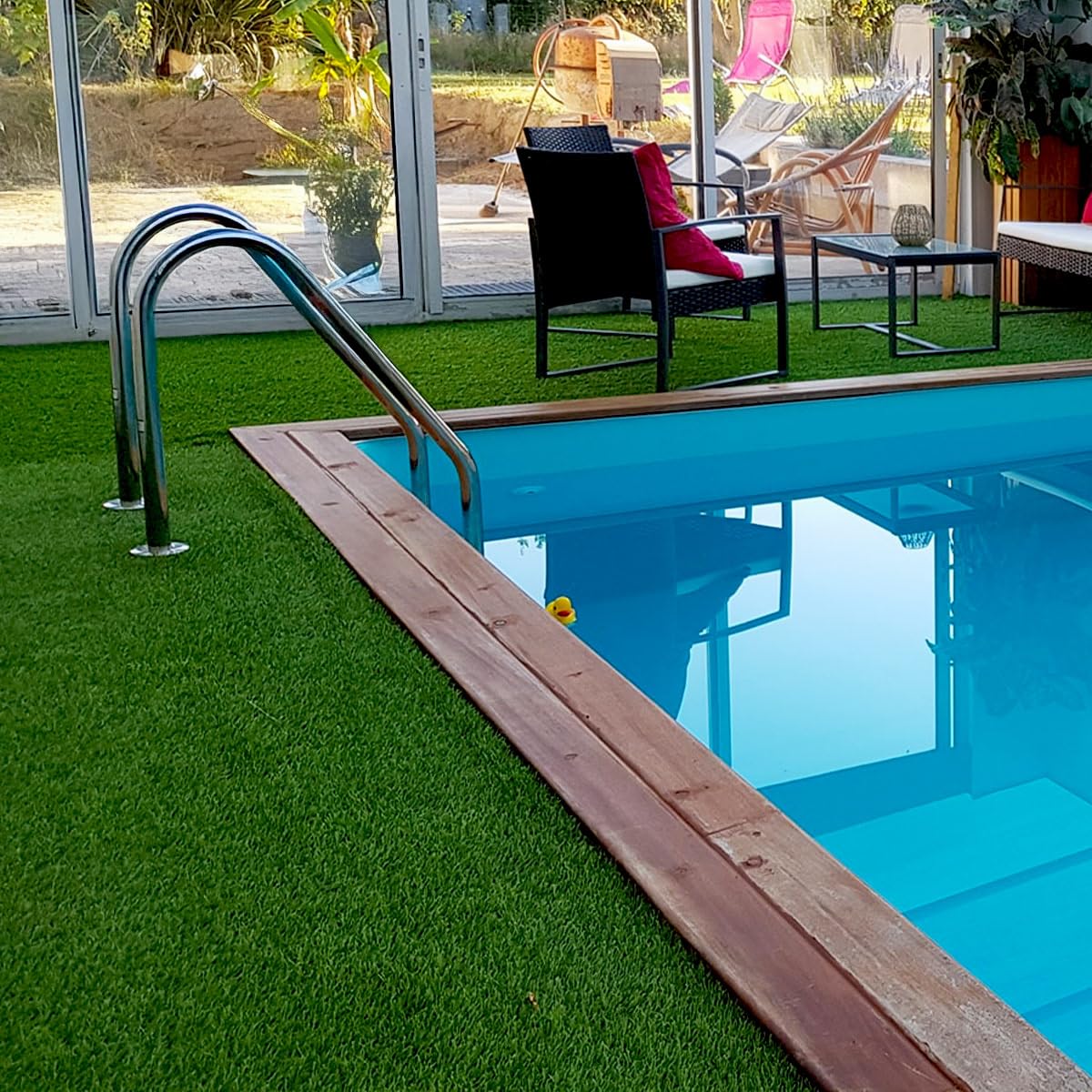 Gazon Synthétique 35mm : 2m de large x 6m de long soit 12M² RÉSISTANT & ULTRA DENSE ! LE GAZON ADAPTÉ À VOS BESOINS !