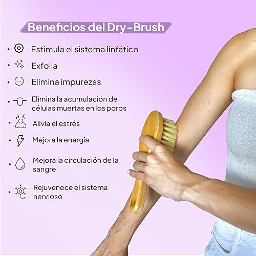 Miniatura 4 de Cepillado en Seco Dry Brush Marea Skin  Elimina Manchas e Impurezas en la piel  Revitaliza tu Cuerpo de Manera Natural  Madera 100% Natural