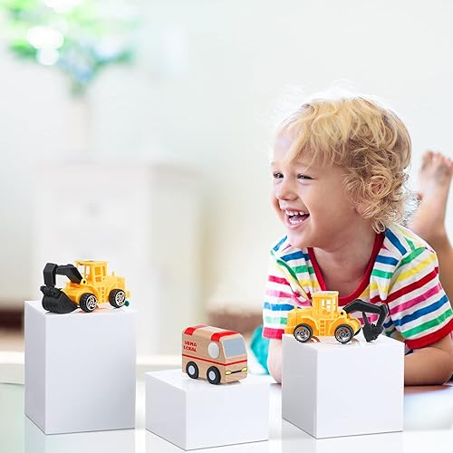 Miniatura 7 de Ripeng 6 piezas de cubo de acrílico elevador de exhibición con parte inferior hueca de cubo blanco cuadrado acrílico soportes de exhibición de