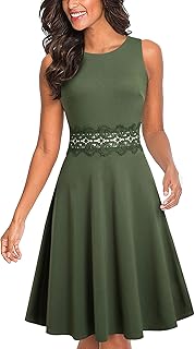 Vestido de cóctel sin Mangas Bordado de la Vendimia de Las Mujeres UKA079
