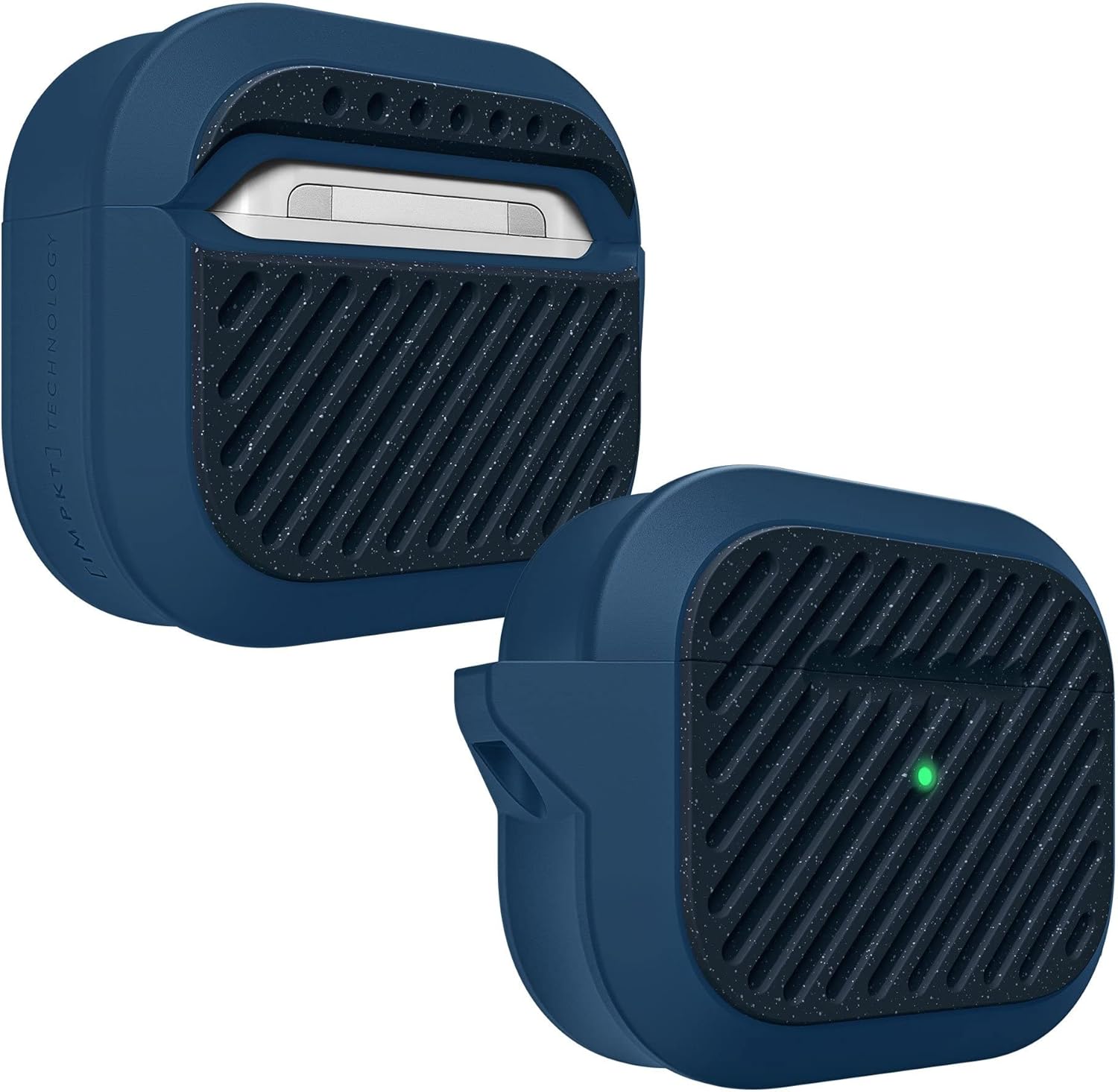 LAUT - Capsule IMPKT case Compatible with AirPods 3 | Ultra-Tough | Carabiner Included • Marine Blue